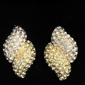 Joan Boyce STATEMENT large vintage clip earrings unworn New in box